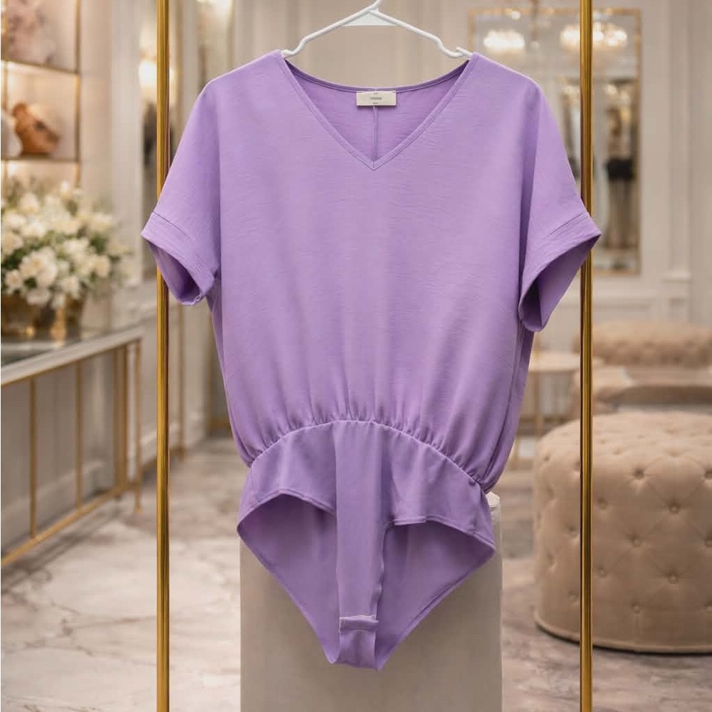 Entro Lilac V-Neck Bodysuit